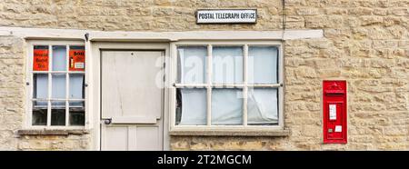 L'ex ufficio del Postal Telegraph nel villaggio inglese di Wadenhoe, Northamptonshire, Inghilterra. Foto Stock