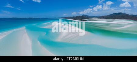 Vista aerea della spiaggia di Whitehaven Foto Stock