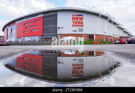 Rotherham, Regno Unito. 23 settembre 2023. Vista generale dello stadio durante la partita Rotherham United FC contro Preston North End FC Skybet EFL Championship all'Aesseal New York Stadium, Rotherham, Regno Unito il 23 settembre 2023 credito: Every Second Media/Alamy Live News Foto Stock