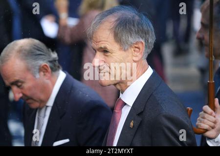 Oviedo, Asturias, 20 ottobre 2023: Ex atleta, Abel Anton durante il Blue Carpet of the Princess Awards 2023, il 20 ottobre 2023, a Oviedo, in Spagna. Credito: Alberto Brevers / Alamy Live News. Foto Stock