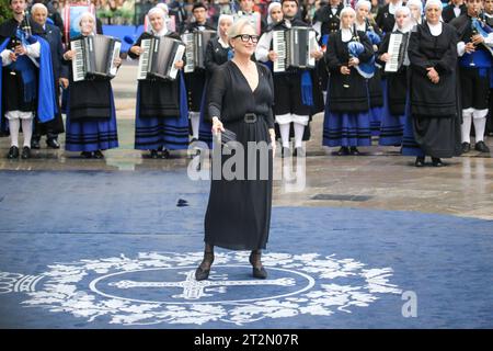 Oviedo, Asturie, 20 ottobre 2023: Il Premio Principessa delle Asturie per le Arti, Meryl Streep durante il Blue Carpet of the Princess Awards 2023, il 20 ottobre 2023, a Oviedo, in Spagna. Credito: Alberto Brevers / Alamy Live News. Foto Stock