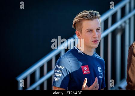 Austin, Texas, USA. 20 ottobre 2023. Liam Lawson Scuderia AlphaTauri.durante LA FORMULA 1 LENOVO UNITED STATES GRAND PRIX 2023 - dal 19 ottobre al 22 ottobre 2023 Circuit of Americas, Austin, Texas, USA (Credit Image: © Alessio De Marco/ZUMA Press Wire) SOLO USO EDITORIALE! Non per USO commerciale! Foto Stock
