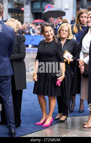 Oviedo. Spagna. 20231020, Paloma Rocasolano arrivo al Teatro Campoamor per la cerimonia durante il Princess of Asturias Awards 2023 il 20 ottobre 2023 a Oviedo, Spagna Foto Stock