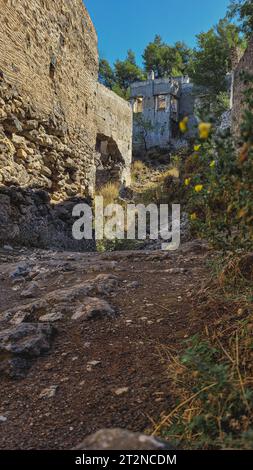 Antica città greca abbandonata in Turchia Foto Stock