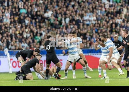 © Denis TRASFI / MAXPPP - au Stade de France le 20-10-2023 - Demie finale de la Coupe du monde de rugby homme - Argentino - Nouvelle-Zélande - // me Foto Stock