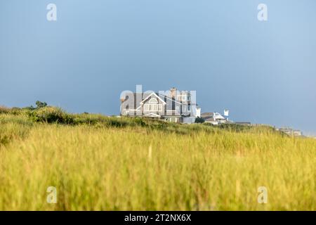 Grande casa sul lungomare a sagaponack, new york Foto Stock