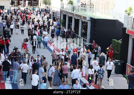 Austin, USA. 20 ottobre 2023. Atmosfera Paddock. Formula 1 World Championship, Rd 19, Gran Premio degli Stati Uniti, venerdì 20 ottobre 2023. Circuit of the Americas, Austin, Texas, USA. Crediti: James Moy/Alamy Live News Foto Stock