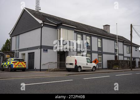 Granard, Contea di Longford, Irlanda, 13 settembre 2023. Vista frontale della stazione Granard Garda Foto Stock