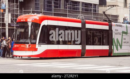 Bombardier Tramway o Streetcar, Toronto, Canada Foto Stock