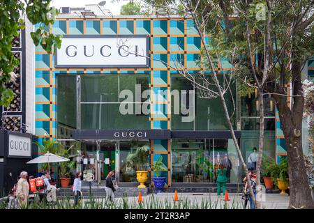 Gucci Store su Avenida Presidente Masaryk nel quartiere Polanco di città del Messico, Messico Foto Stock