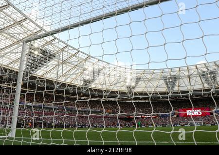 Vista generale dello stadio di Londra, sede del West Ham United - West Ham United contro Chelsea, Premier League, London Stadium, Londra, Regno Unito - 20 agosto 2023 solo per uso editoriale - si applicano restrizioni DataCo Foto Stock