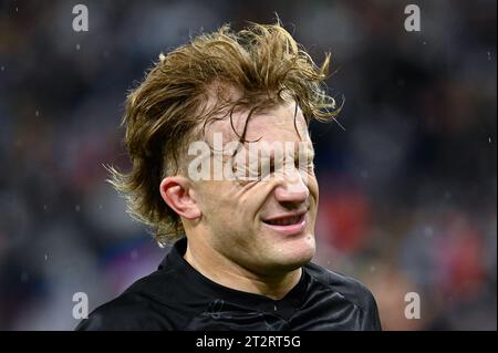 Julien Mattia / le Pictorium - Argentina contro nuova Zelanda, allo Stade de France - 20/10/2023 - Francia / Seine-Saint-Denis / Saint-Denis - Damian McKenzie durante la semifinale di Coppa del mondo di rugby tra Argentina e nuova Zelanda allo Stade de France il 20 ottobre 2023. Foto Stock