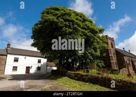 Il villaggio di Flash, Staffordshire, Inghilterra, Regno Unito, il villaggio più alto della Gran Bretagna, con i suoi 1.518 metri. Foto Stock