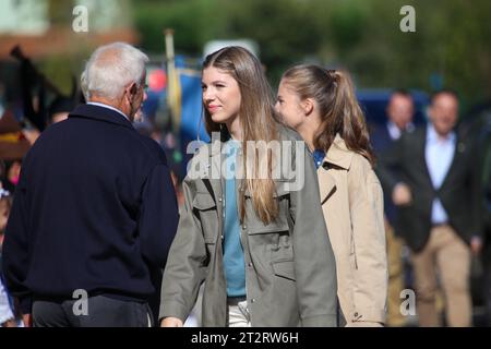 Candanal, Spagna, 21 ottobre 2023: L'infanta Sofia de Borbón durante il premio People of Asturias 2023 Award, il 21 ottobre 2023, a Candanal, Spagna. Credito: Alberto Brevers / Alamy Live News. Foto Stock