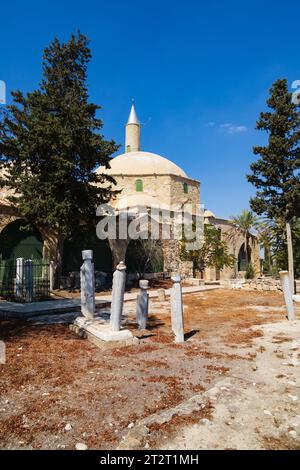 Moschea Hala Sultan Tekke, Larnaca, Cipro Foto Stock