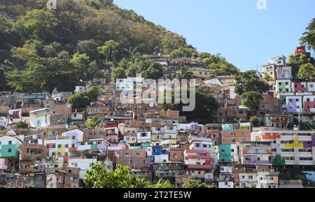La favela Santa Marta Foto Stock