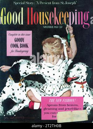 Rivista vintage "Good Housekeeping", numero di novembre 1953, USA Foto Stock