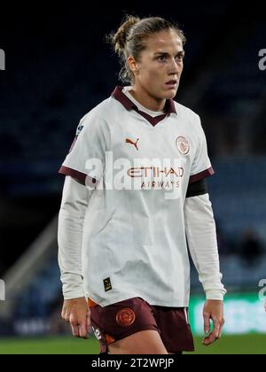 Leicester, Regno Unito. 21 ottobre 2023. Leicester, Inghilterra, 21 ottobre 2023: Filippa Angeldahl (12 Manchester City) in azione durante il Barclays fa Womens Super League partita tra Leicester City e Manchester City al King Power Stadium di Leicester, Inghilterra (Natalie Mincher/SPP) credito: SPP Sport Press Photo. /Alamy Live News Foto Stock