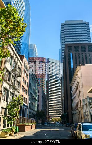 Skyline del centro di San Francisco in California, Stati Uniti Foto Stock