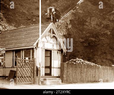 Lynton and Lynmouth Cliff Railway, periodo vittoriano Foto Stock