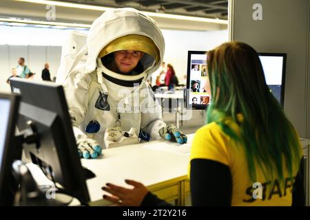 Il secondo anno del festival Comic-con Junior della cultura pop inizia a Brno, Repubblica Ceca, il 21 ottobre 2023. Stelle di film e serie popolari, Foto Stock