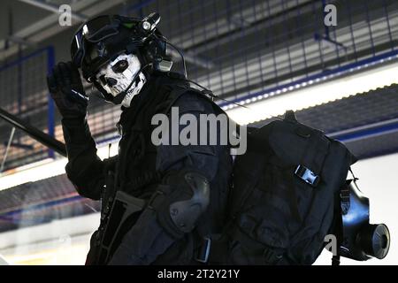 Il secondo anno del festival Comic-con Junior della cultura pop inizia a Brno, Repubblica Ceca, il 21 ottobre 2023. Stelle di film e serie popolari, Foto Stock