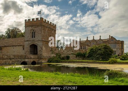 Castello di Broughton, Banbury, Oxfordshire, Inghilterra Foto Stock