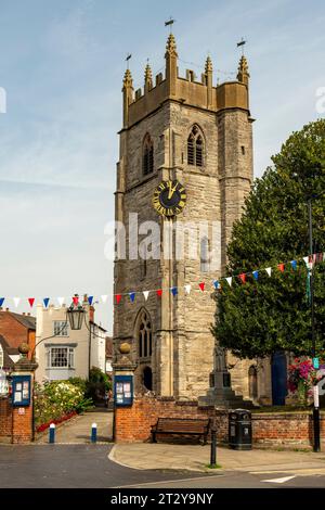 St Nicholas Church, Alcester, Warwickshire, Inghilterra Foto Stock