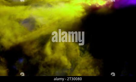 Nuvole di fumo astratte e realistiche. Progettazione. Bella animazione delle nuvole del cielo. Foto Stock