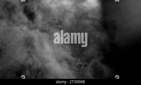 Nuvole di fumo astratte e realistiche. Progettazione. Bella animazione delle nuvole del cielo. Foto Stock