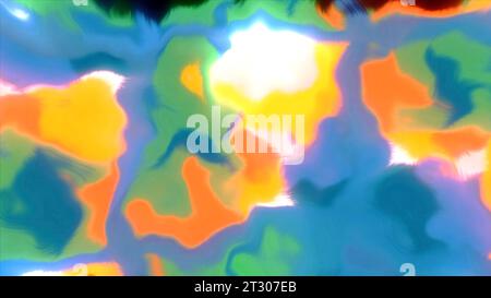 Sfondo artistico con macchie ad acquerello. Movimento. Forme multicolore sfocate che lampeggiano lentamente Foto Stock