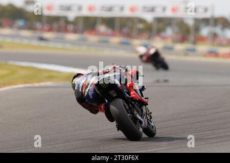 Phillip Island, Australia. 20 ottobre 2023. Phillip Island, Australia, venerdì 20 ottobre: Fabio Quartararo (fra) della Monster Energy Yamaha MotoGP durante il Gran Premio di MotoGP Australiano 2023. Immagine, foto e copyright a pagamento © IVKA Damir ATP Images (IVKA Damir/ATP/SPP) credito: SPP Sport Press Photo. /Alamy Live News Foto Stock