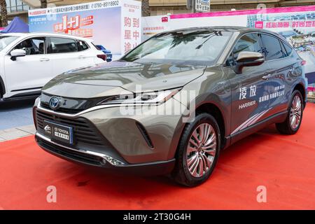 ZHONGSHAN GUANGDONG Cina-10 giugno 2022: Un'auto Toyota grigia. Foto Stock