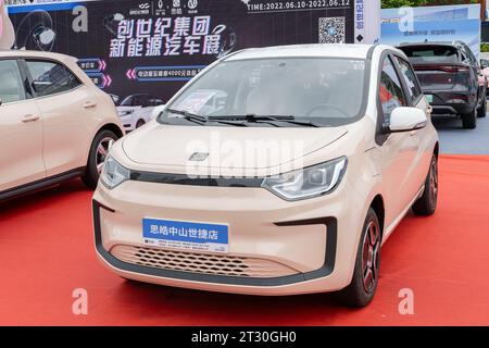 ZHONGSHAN GUANGDONG Cina-10 giugno 2022: Un'auto khaki Sehol. Foto Stock