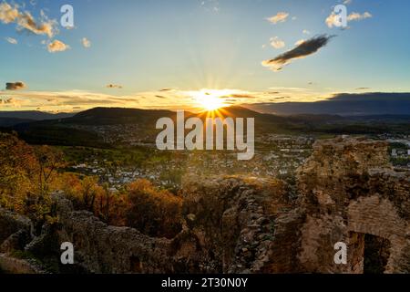 Dornach, Dorneck, Ruin Dorneck, Svizzera, Soletta, Oberdornach, Birseck, Aesch, Pfeffingen, Arlesheim Eggflue Foto Stock