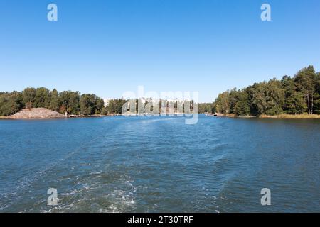 Splendido arcipelago intorno a Helsinki, capitale della Finlandia. Foto Stock