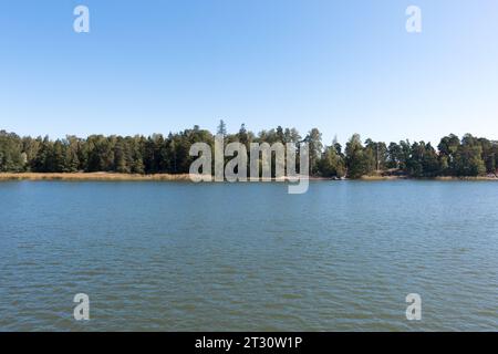 Splendido arcipelago intorno a Helsinki, capitale della Finlandia. Foto Stock