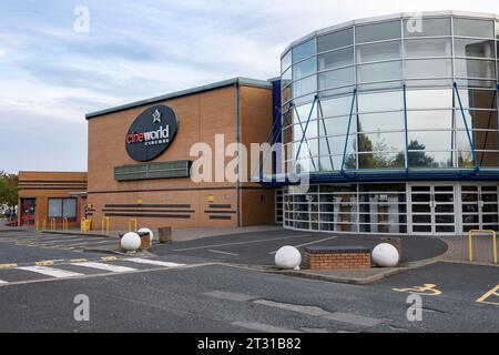 Shrewsbury Shropshire regno unito 20, ottobre 2023 cinema cineworld Foto Stock