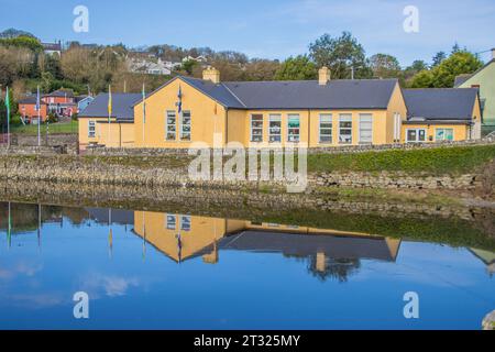 Timoleague, Co. Cork, estuario in alta marea nell'ottobre 2023. Foto Stock