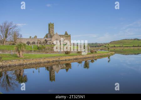 Timoleague, Co. Cork, estuario in alta marea nell'ottobre 2023. Foto Stock