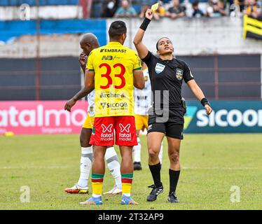 Brusco, Brasile. 22 ottobre 2023. Oggi il campione della serie C sarà conosciuto, nella prima partita della finale a Manaus, Amazonas x Brusque pareggiò senza reti e oggi decisero il campionato allo Stadio Augusto Bauer di Brusque. Crediti: Fábio Monteiro/FotoArena/Alamy Live News Foto Stock