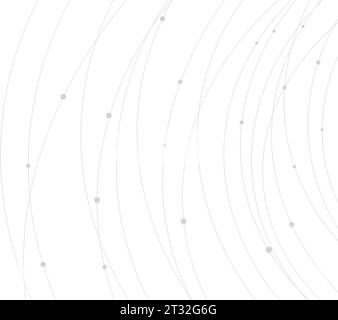 Background astratto della tecnologia. Sfondo geometrico astratto. Anelli e cerchi fanno da sfondo. Illustrazione Vettoriale