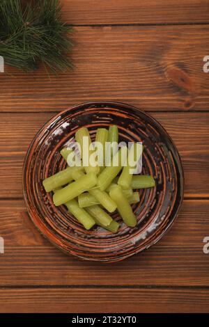 Butterbur giapponese bollito Foto Stock