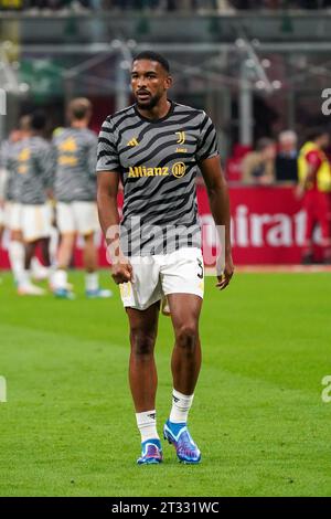 Milano, Italie. 22 ottobre 2023. Bremer durante il campionato italiano di serie A partita tra AC Milan e Juventus FC il 22 ottobre 2023 allo stadio San Siro di Milano, Italia - foto Morgese-Rossini/DPPI Credit: DPPI Media/Alamy Live News Foto Stock