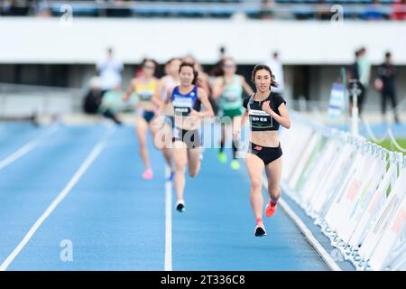 Tokyo, Giappone. 21 ottobre 2023. Nozomi Tanaka Athletics: LipovitanD Sports CIRCUITO a MEDIA DISTANZA a TOKYO 2023, Womens 1000m al Komazawa Olympic Park Stadium a Tokyo, Giappone. Credito: AFLO SPORT/Alamy Live News Foto Stock