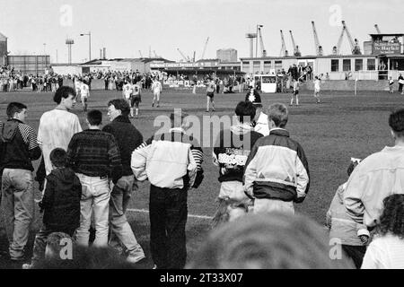 Hartlepool United contro Northampton Town 1991 Foto Stock