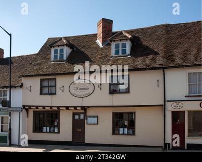 MALDON, ESSEX, Regno Unito - 10 APRILE 2010: Vista esterna di El Camino, un grazioso ristorante italiano in High Street Foto Stock