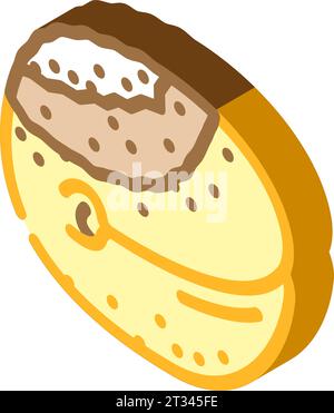 icona isometrica del cibo marcio pesca illustrazione vettoriale Illustrazione Vettoriale