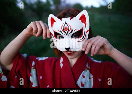 cosplay della ragazza kitsune