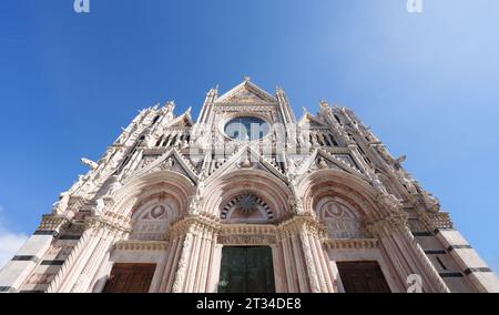 Dettaglio architettonico della Cupola di Siena in Toscana, Italia Foto Stock